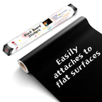 GOSHU 180x120 CM Black Board Sticker for Kids, Home, School & Office | Removable Self-Adhesive Waterproof Writing & Drawing Board Film – 6 x 4 Ft, Ideal for Smooth Surfaces (Black, 6x4 feet)