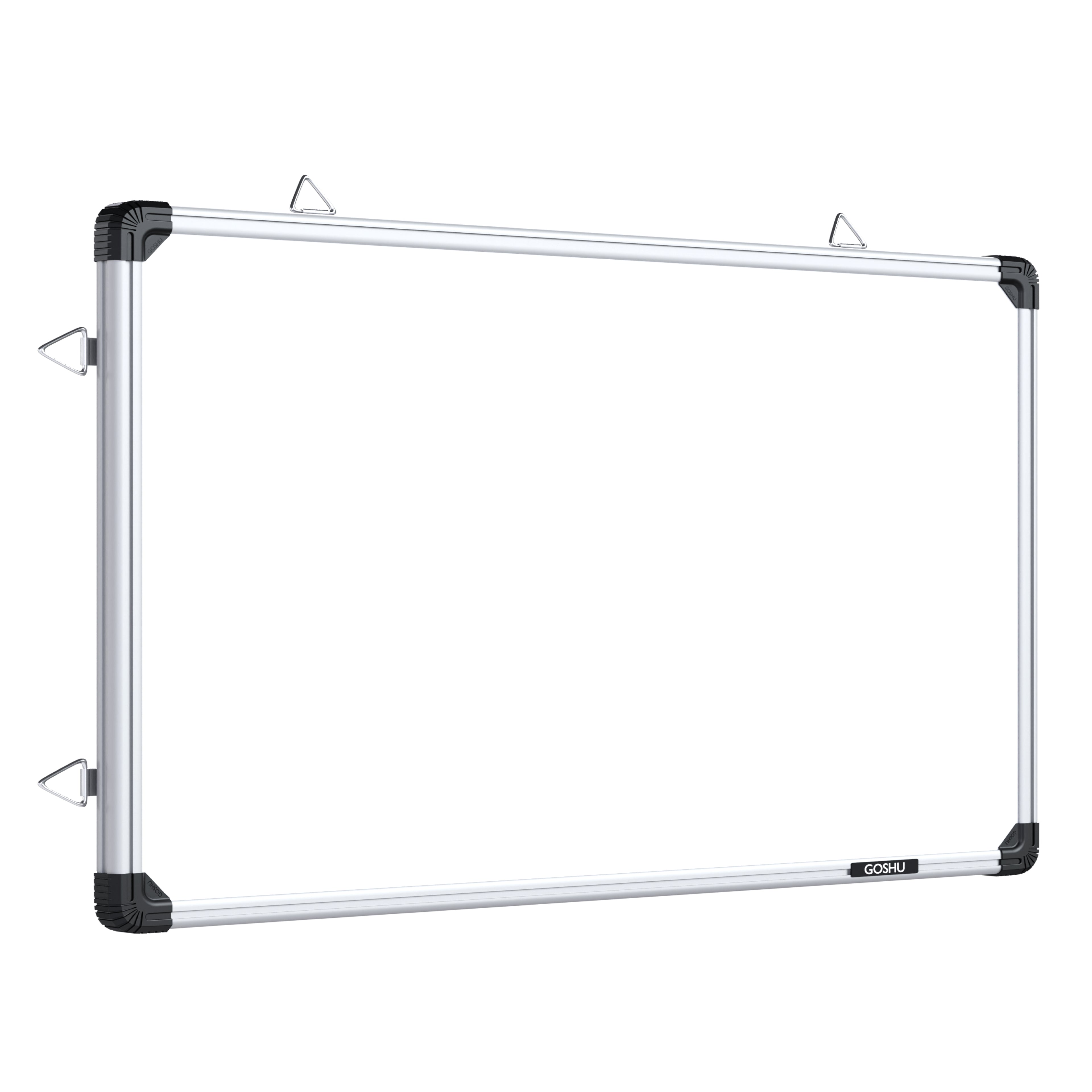 GOSHU Aluminium Non Magnetic 1.5 Feet X2 Feet Double Sided White Board And Chalk Board Front Side Whiteboard Surface And Back Side Chalkboard Surface (1.5X2 Feet, Pack Of 1 Item)